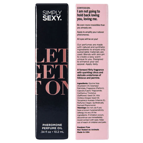 Simply Sexy Lets Get It On Pheromone Perfume 9.2ml Bottle Perfume Spray