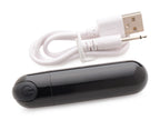 Bang 10X Rechargeable Vibrating Bullet (Black) – Compact Bullet Vibrator Black > Vibrators > Mini Vibrators