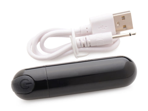 Bang 10X Rechargeable Vibrating Bullet (Black) – Compact Bullet Vibrator > Vibrators > Mini Vibrators