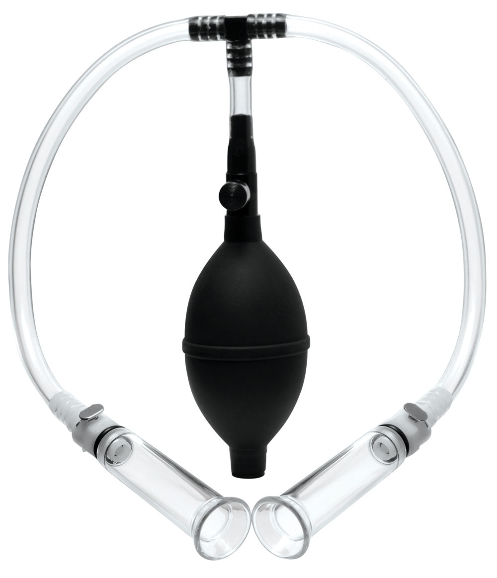 Nipple Pumping System with Dual Cylinders 2.75 Inches Nipple Suckers