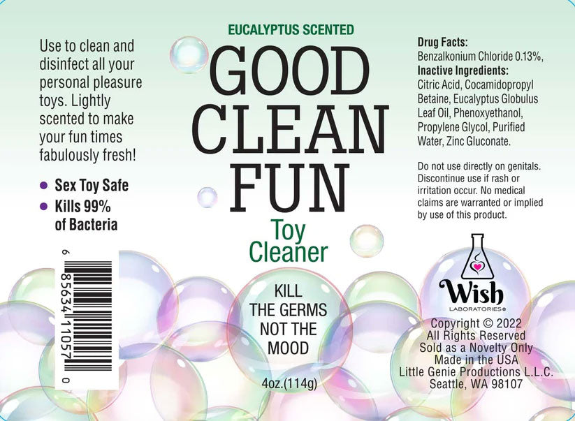 Good Clean Fun Eucalyptus Toy Cleaner Spray 2 Fl Oz Bottle > Essentials > Toy Cleaners