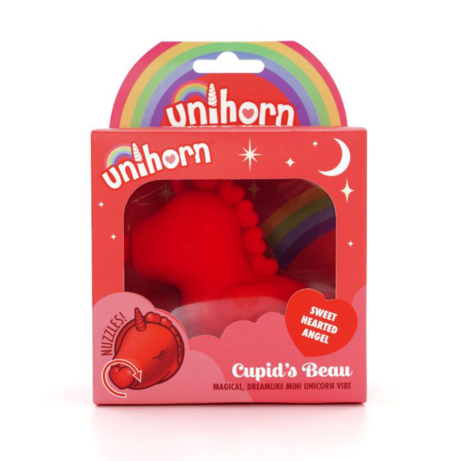 Unihorn Cupids Beau Nuzzling Nose Massager Red Suction Stimulator