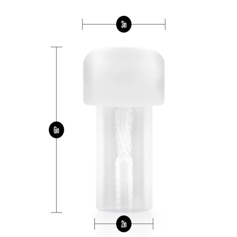 Performance Stroker Sleeve – Soft Ribbed TPE Masturbator Sleeve Clear > Sex Toys For Men > Masturbators > Manual