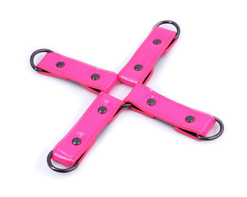 Electra Play Things Green Tie Down Straps Adult Bondage Gear Blindfold