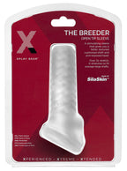 Xplay Breeder (Clear) – Textured Stretch Sleeve Clear > Sex Toys For Men > Penis Sleeves