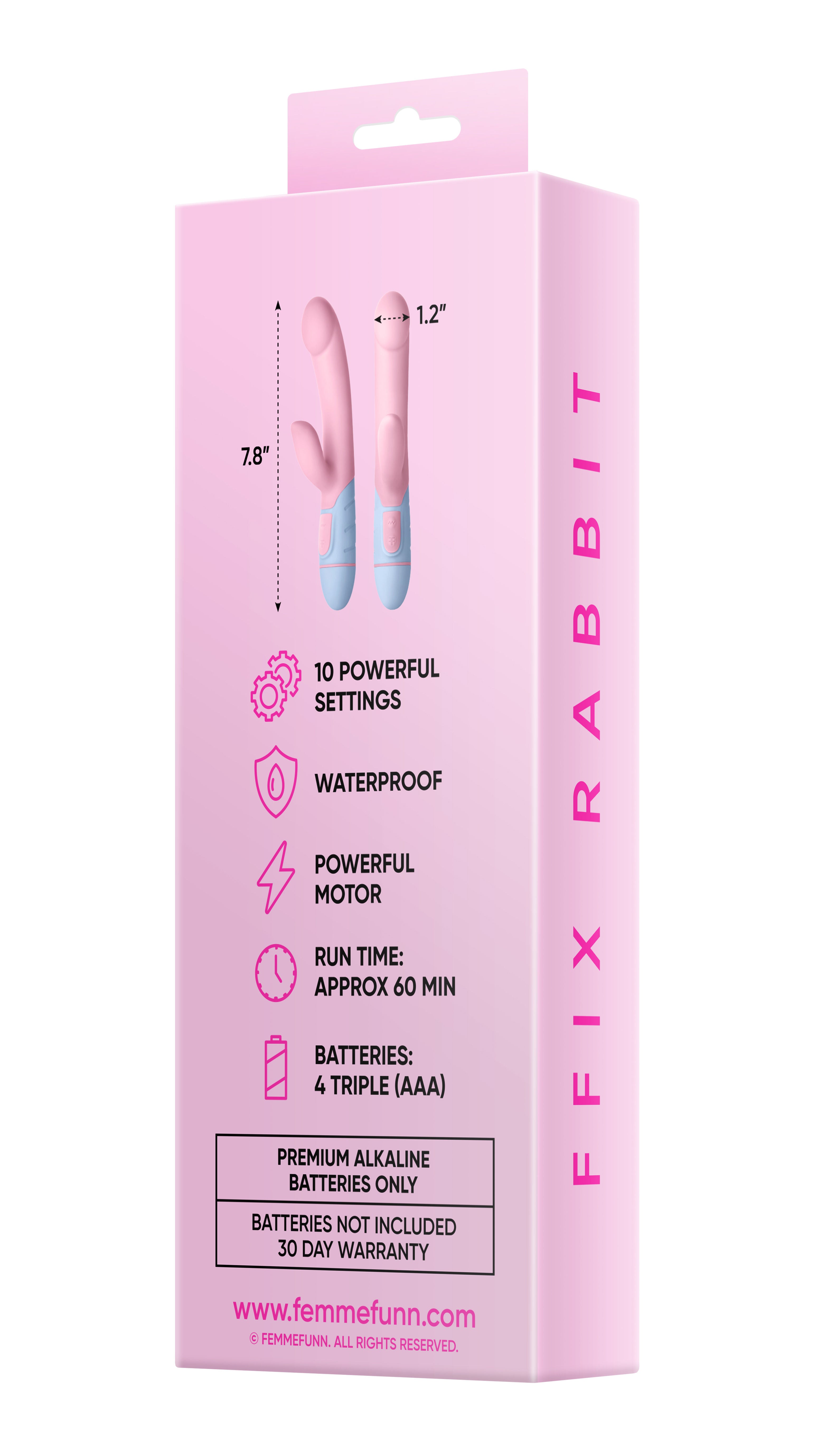 Ffix Rabbit - Light Pink VIBRATORS-RABBIT