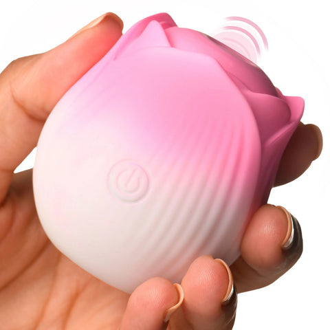 Pulsing Petals Throbbing Rose Wireless Clitoral Stimulator Pink Rose Stimulators