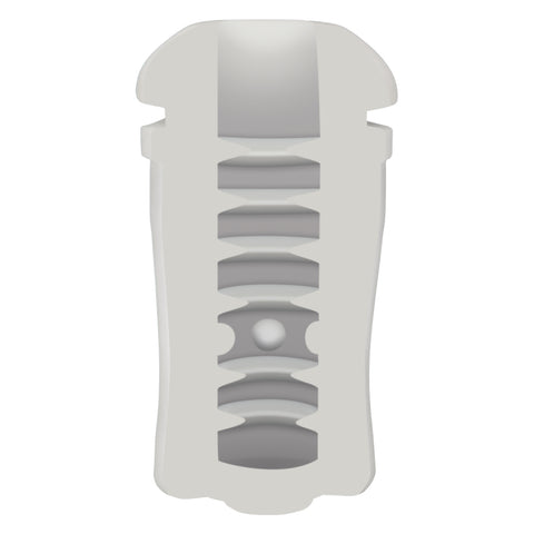 Optimum Power Pulsar Stroker Black Rechargeable Vibrating Masturbator with Suction and Textured Sleeve Strokers - Manual