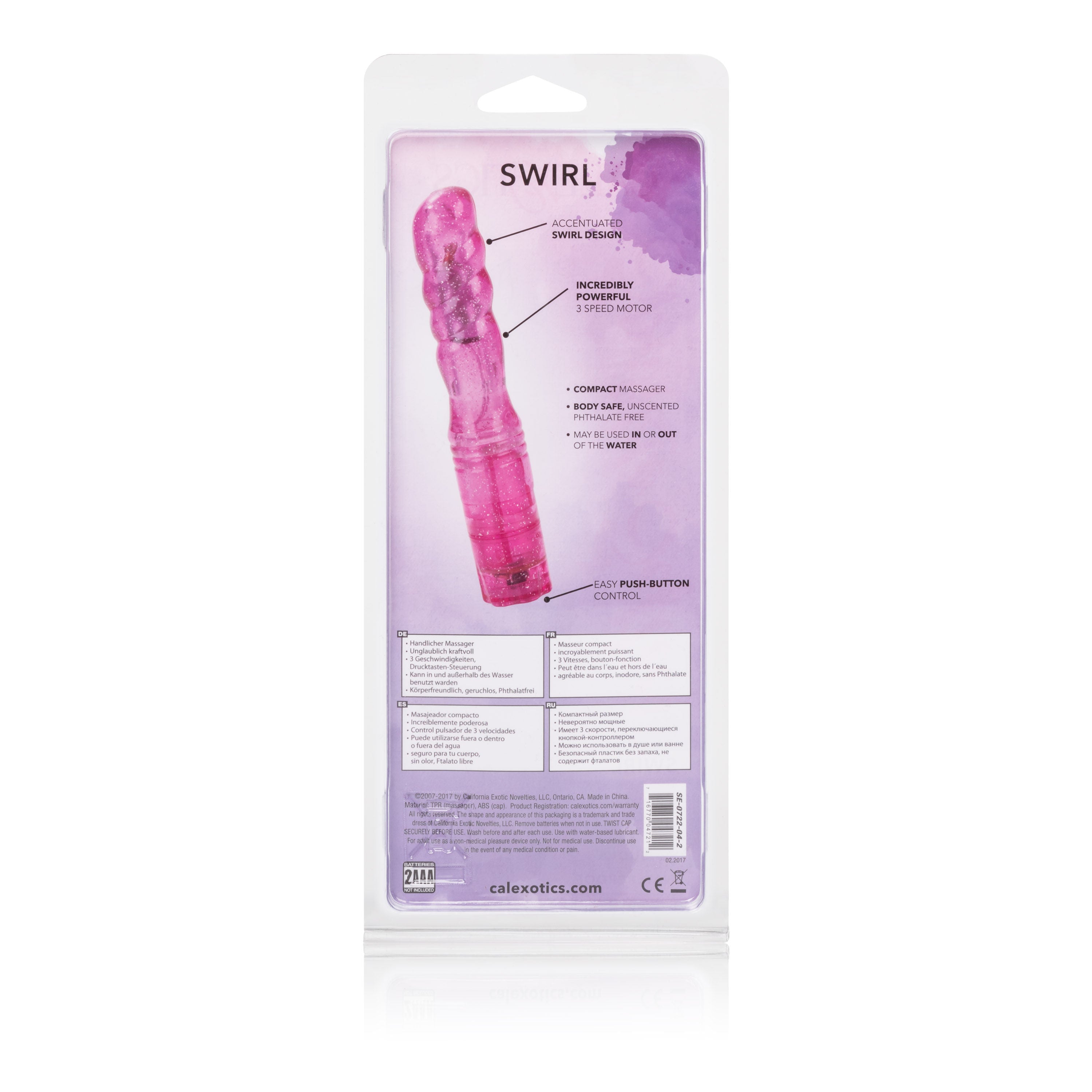 CalExotics Sparkle Softees Nubbie Soft Glittered Massager Toy Vibrators