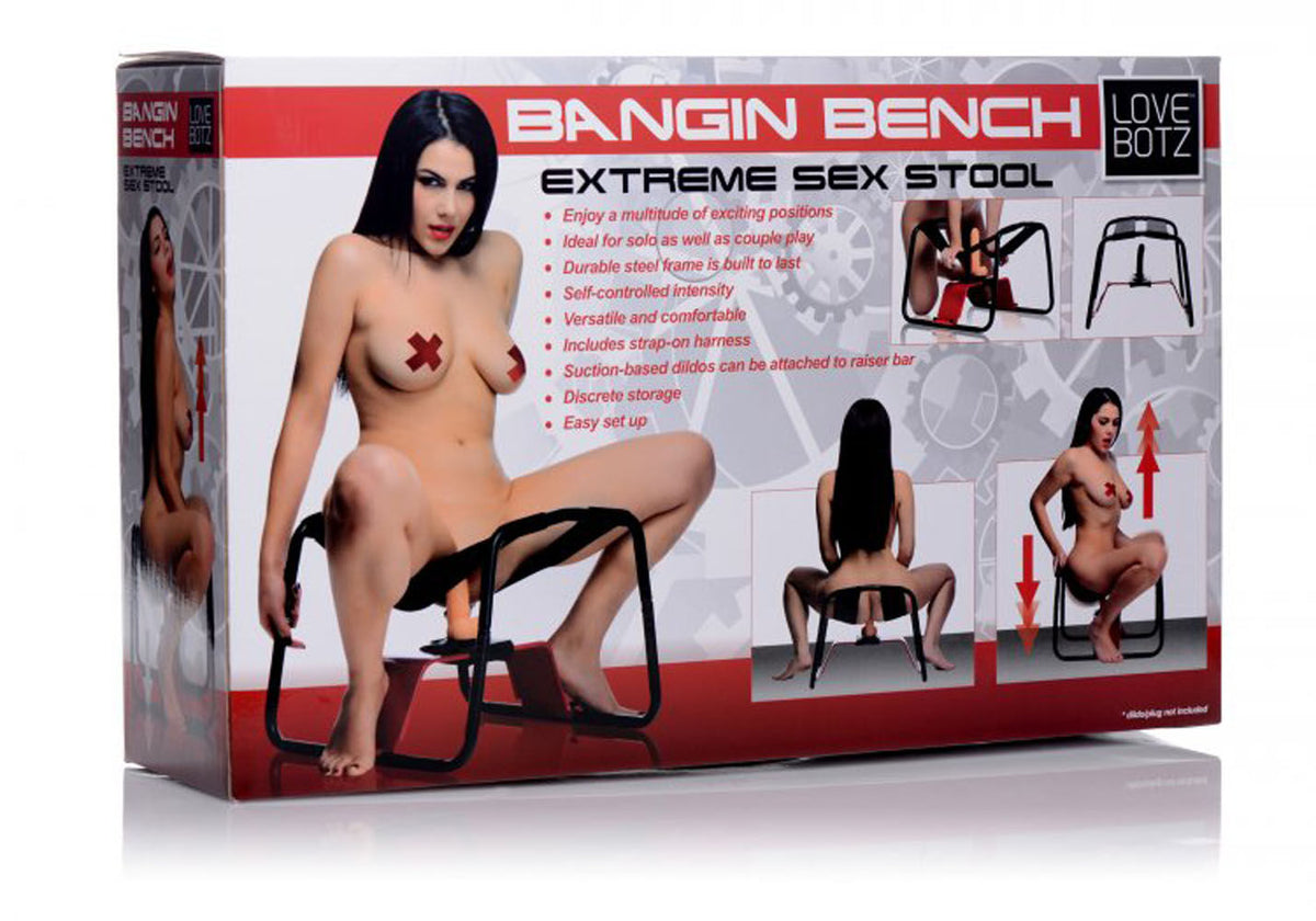 Bangin Bench Extreme Sex Stool for Intense Adult Bedroom Play Black SWINGS