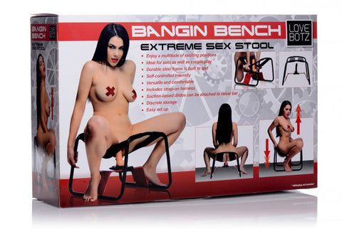 Bangin Bench Extreme Sex Stool for Intense Adult Bedroom Play Black SWINGS