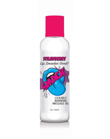 Smack Strawberry Warming Lickable Massage Oil 2 Oz Massage Oil
