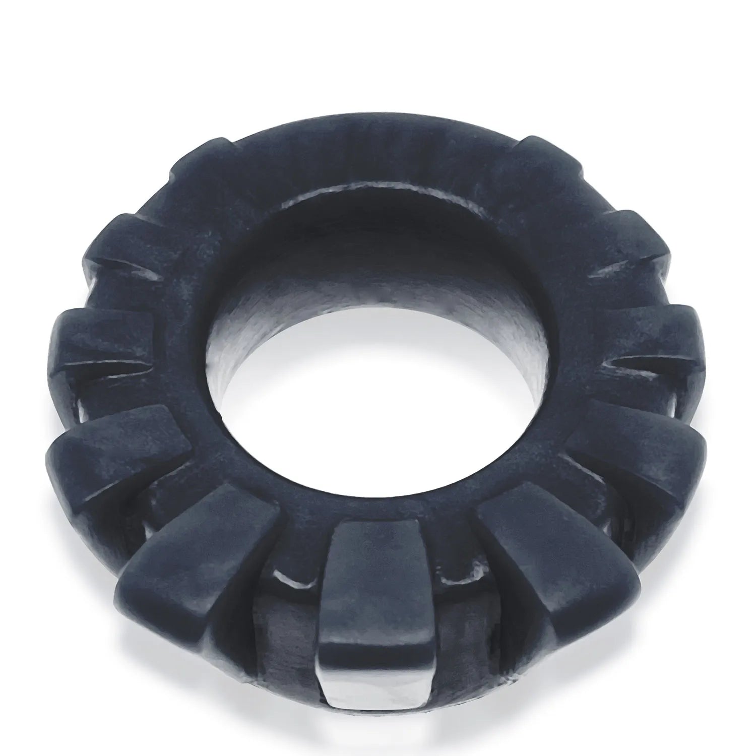 Oxball Cock-Lug Stretchy Silicone Cockring with Lugs Black > Cock Ring > Single