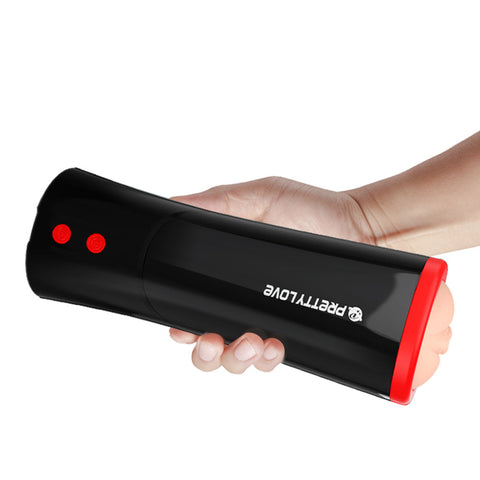 Pretty Love Ozzy Male Masturbator Vagina Soft Sleeve Black Red Strokers - Manual
