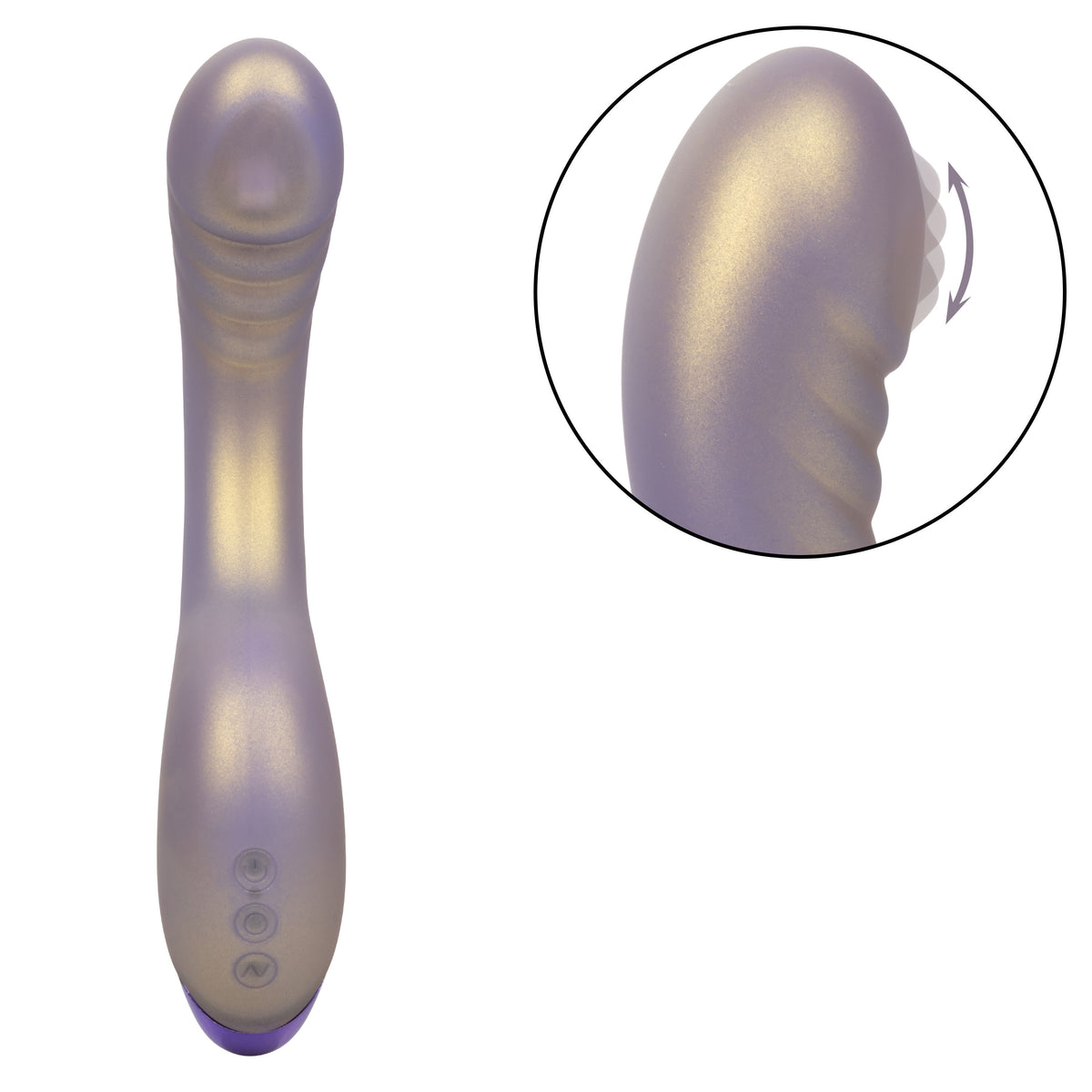 G-Love G-Roller Dual Stimulating Massager with Vibrations Purple Vibrators