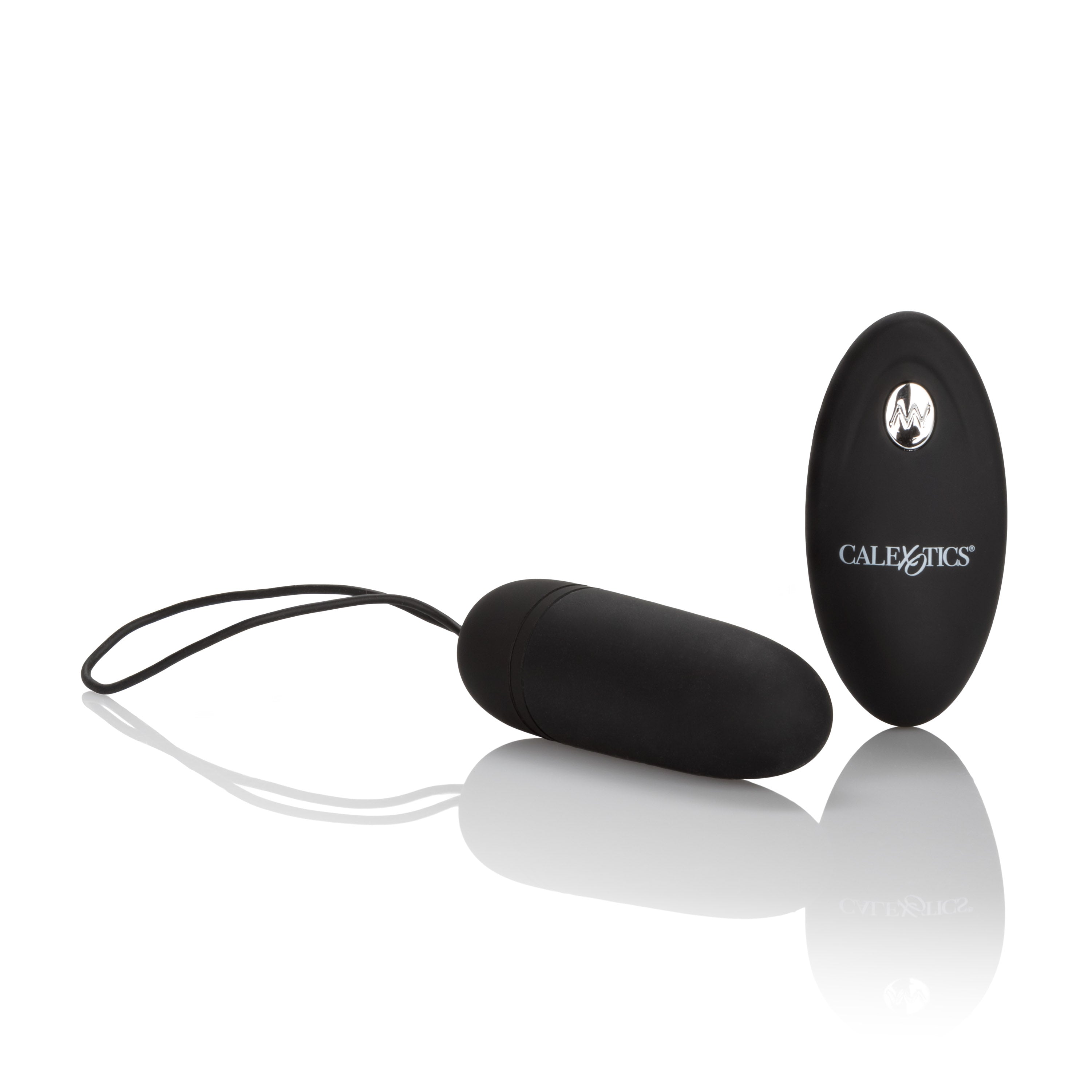 Silicone Remote Bullet Black Compact Waterproof Vibrator with 12 Functions and 32.75ft Remote Control BULLETS