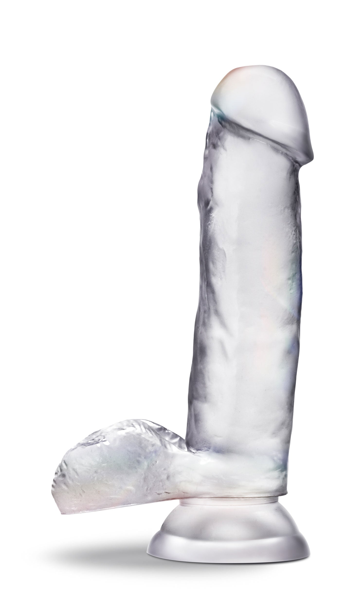Blush B Yours Diamond Gleam Clear Realistic 5.5" Insertable Dildo with Suction Base Clear > Dildos > Slim Dildos