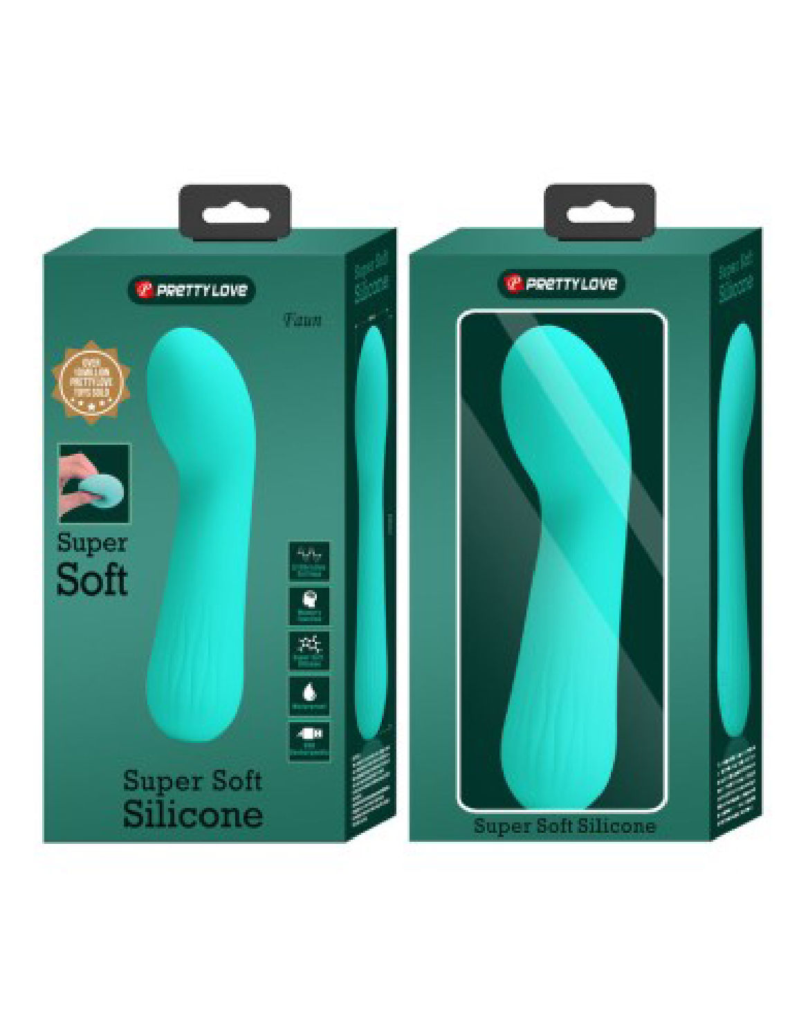 Faun Purple Silicone G-Spot Vibrator Turquoise > Sex Toys For Ladies > G-Spot Vibrators