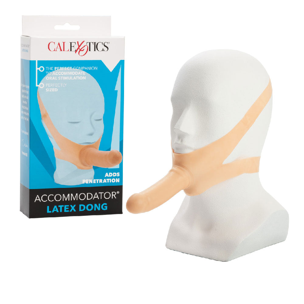 Accommodator 5 Inch Wearable Face Strap On Dildo Flesh STRAP-ONS