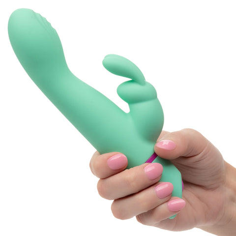 Love Bunny Rockin' G Bunny Silicone Rechargeable Waterproof Vibrator 7.5 Inch Mint Green VIBRATORS-RABBIT