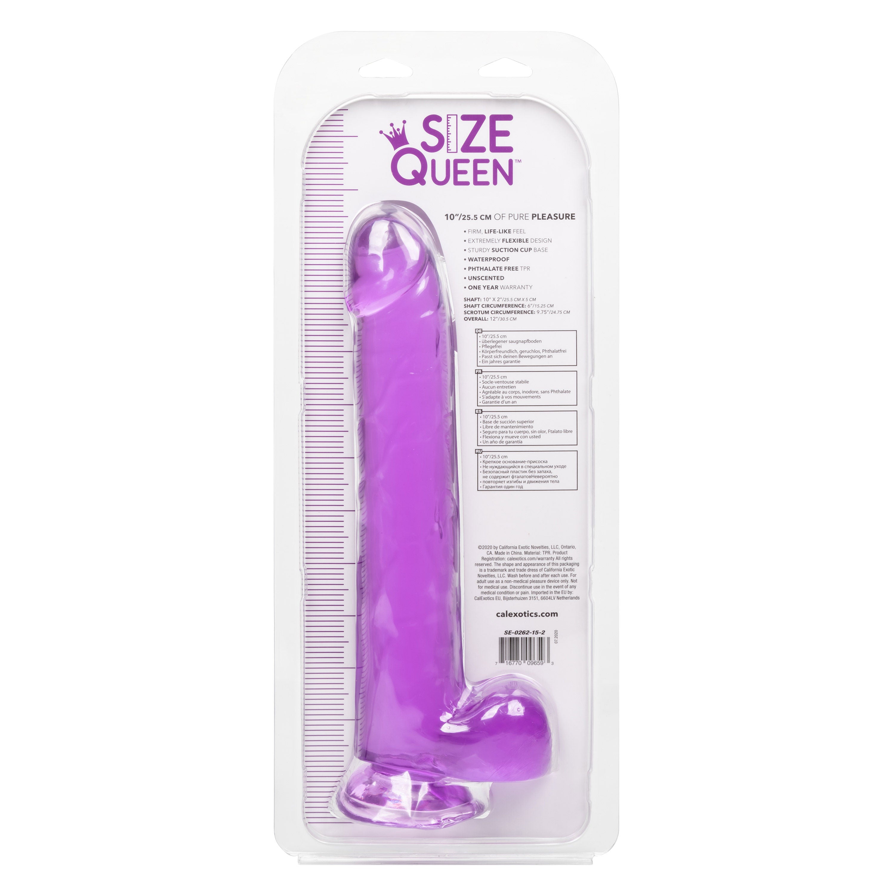 Size Queen 10 Inch Realistic Blue Dildo > Dildos > Large Dildos