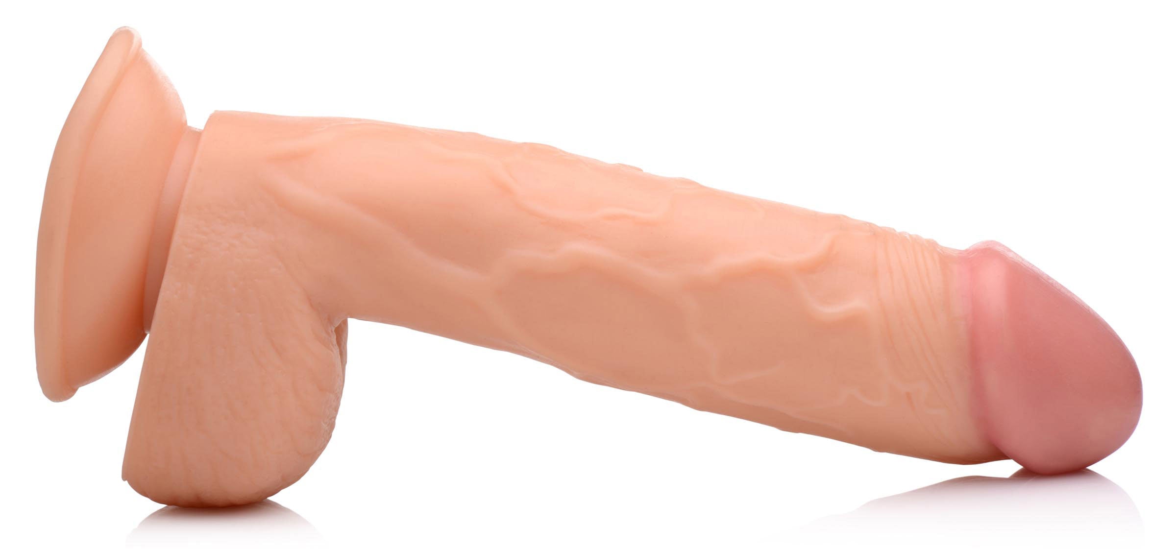 Pop Pecker 8.25 Inch Realistic Dildo With Suction Base Light Dongs Realistic