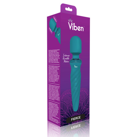 Viben Fierce Rechargeable Wand Massager Ocean Blue Electric Massager