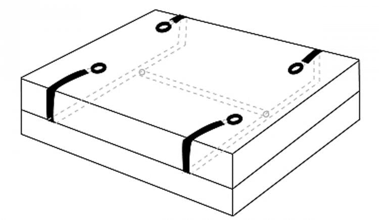 Hold Me Under Bed Restraint System with Soft Faux Fur Cuffs > Bondage Gear > Bed Restraints