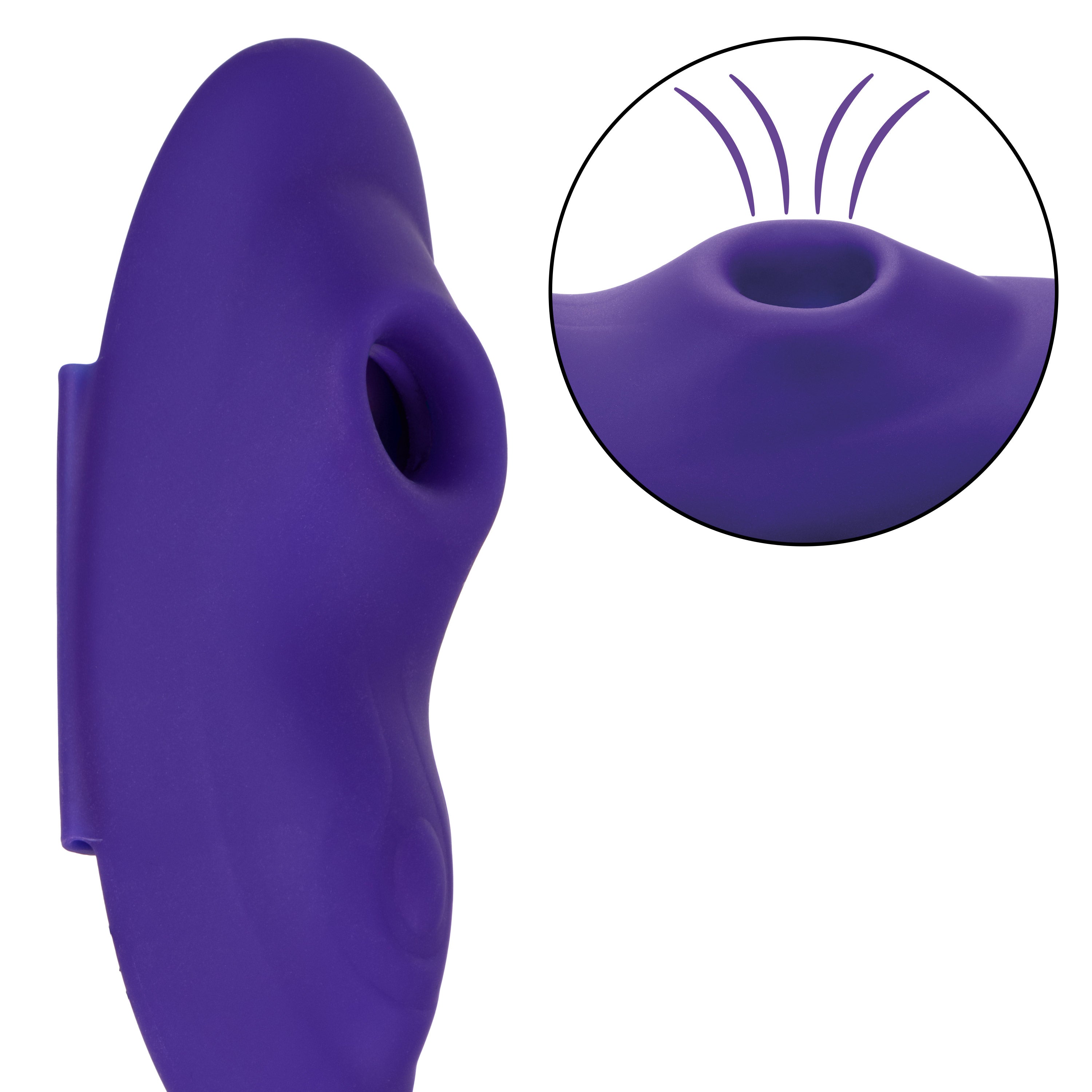 Lock-N-Play Remote Suction Panty Teaser with Vibrations Purple BULLETS