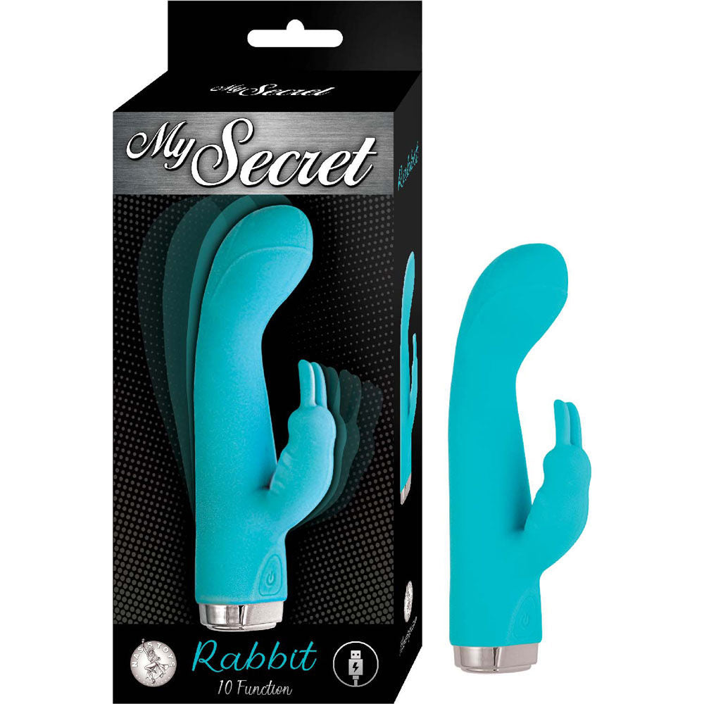 My Secret Rabbit (Aqua) – Waterproof Rabbit Vibrator Blue > Vibrators > Ladies > Rabbit