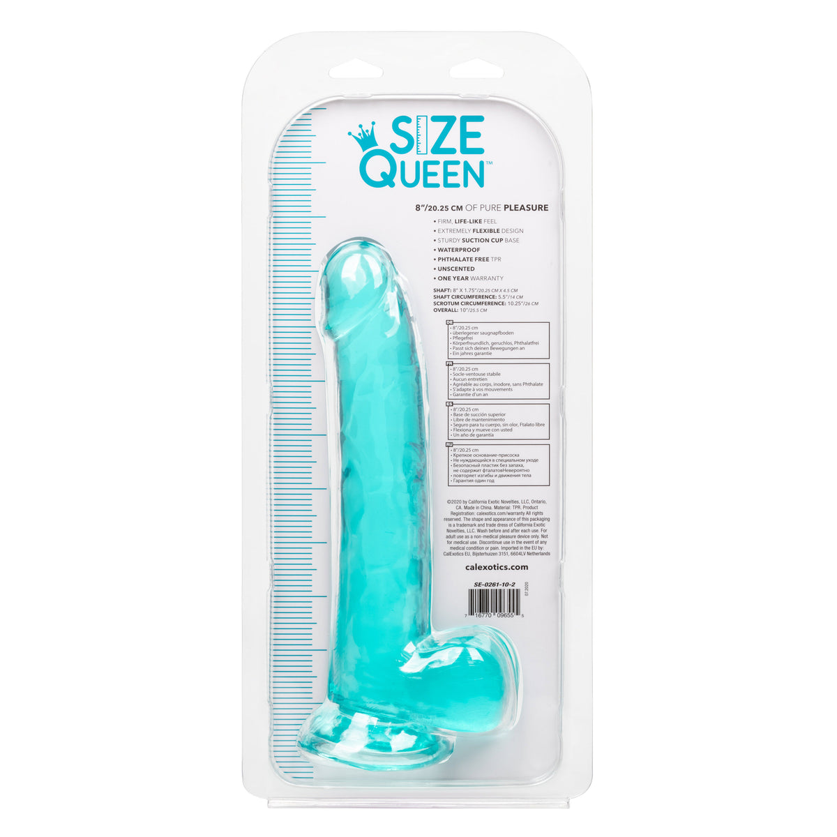 Size Queen 8 Inch Realistic Dong > Dildos > Realistic Dildos