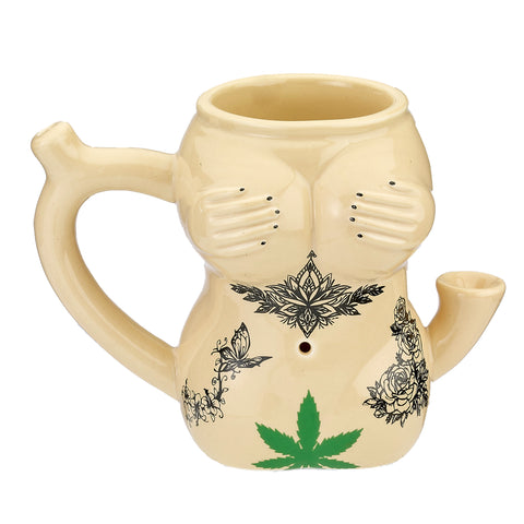 Tattoo Girl Ceramic Mug 10oz Novelty Drinkware Gift Default Title Gag Gifts & Novelties