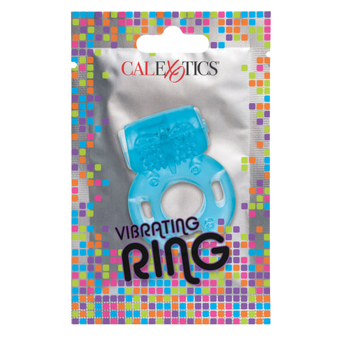 Foil Pack Vibrating Ring Purple Stretchy Adult Intimacy Toy Cock Rings Vibrating