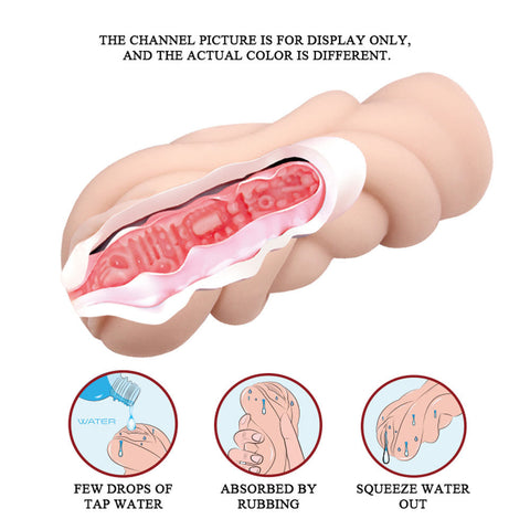 Crazy Bull Realistic Anime 3D Vagina Male Masturbator Toy Strokers - Manual