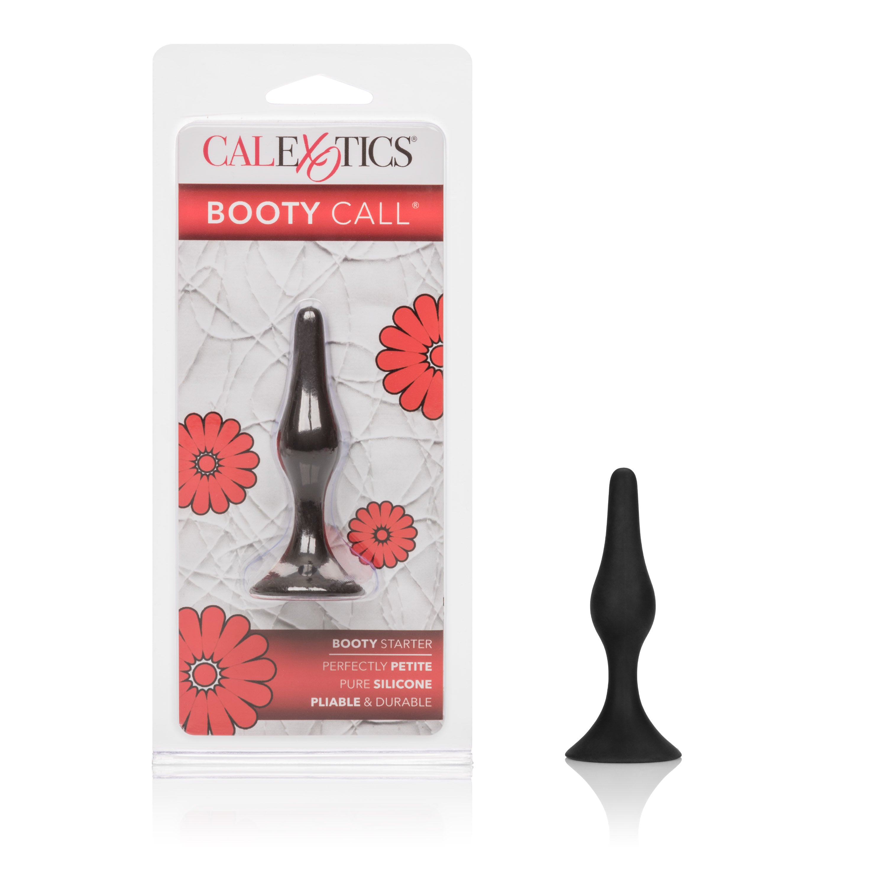 Booty Call Booty Starter Petite Silicone Anal Toy Black Butt Plugs