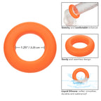 Alpha Liquid Silicone Prolong Large Ring Orange 1.25 Inch Diameter Stretchy Comfortable Durable > Cock Ring > Single