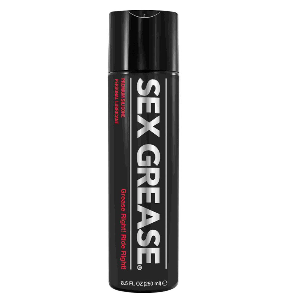 Sex Grease Silicone Based Personal Lubricant 8.5 Ounce Bottle Clear Silicone Lubricant