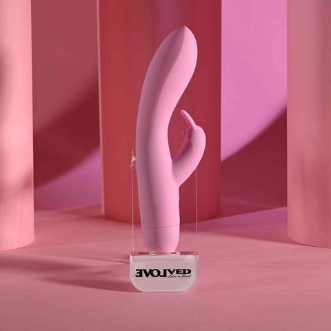 Evolved Cushy Bunny – USB Rechargeable Rabbit Vibrator 19.1 cm > Vibrators > Ladies > Rabbit