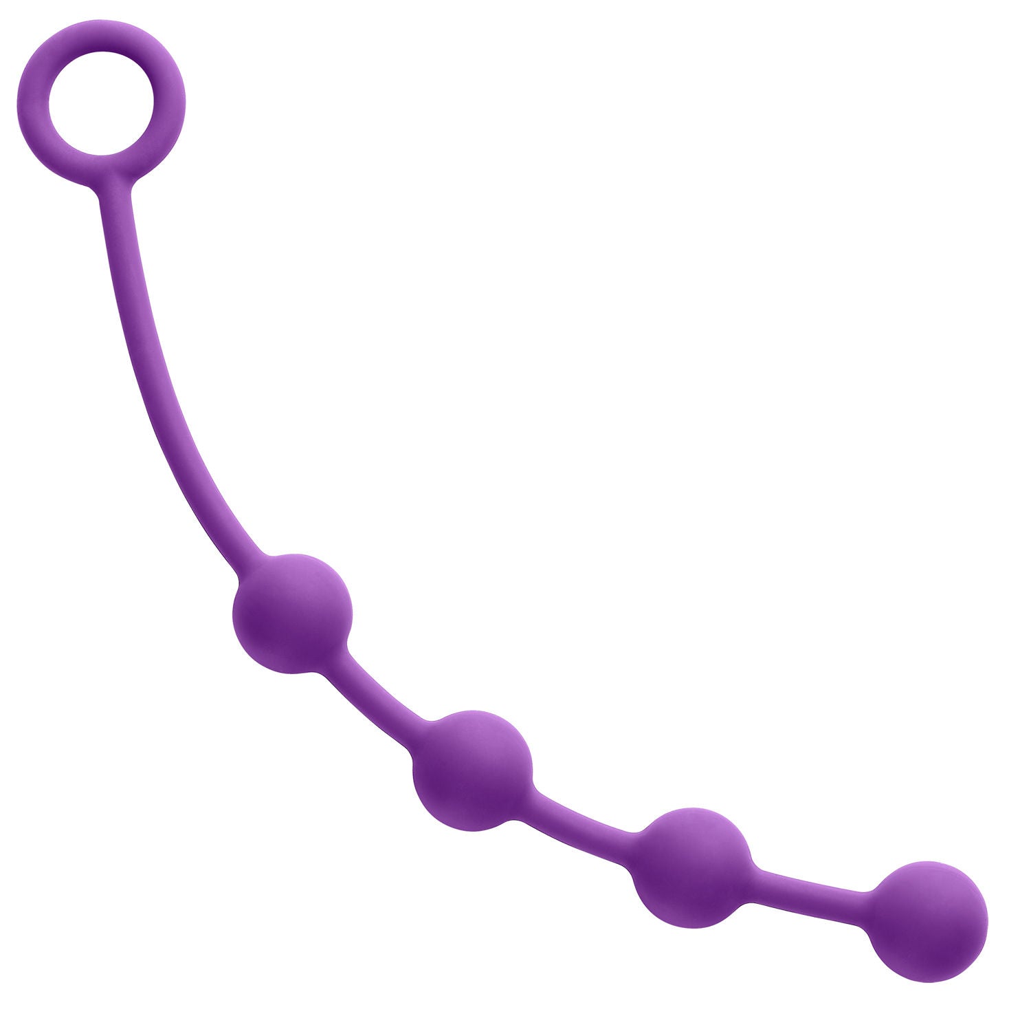 Cloud 9 Novelties Small Plum Silicone Anal Beads for Beginners Purple > Anal Range > Anal Beads