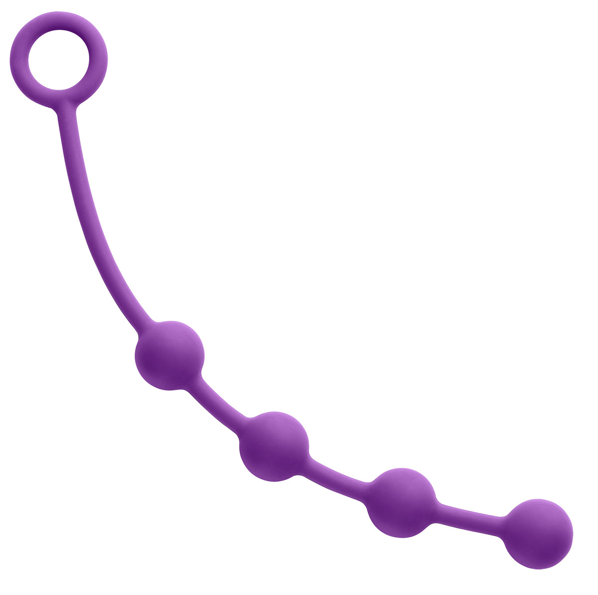 Cloud 9 Novelties Slim Plum Silicone Anal Beads – 9 Inch Length Anal Toy Purple > Anal Range > Anal Beads