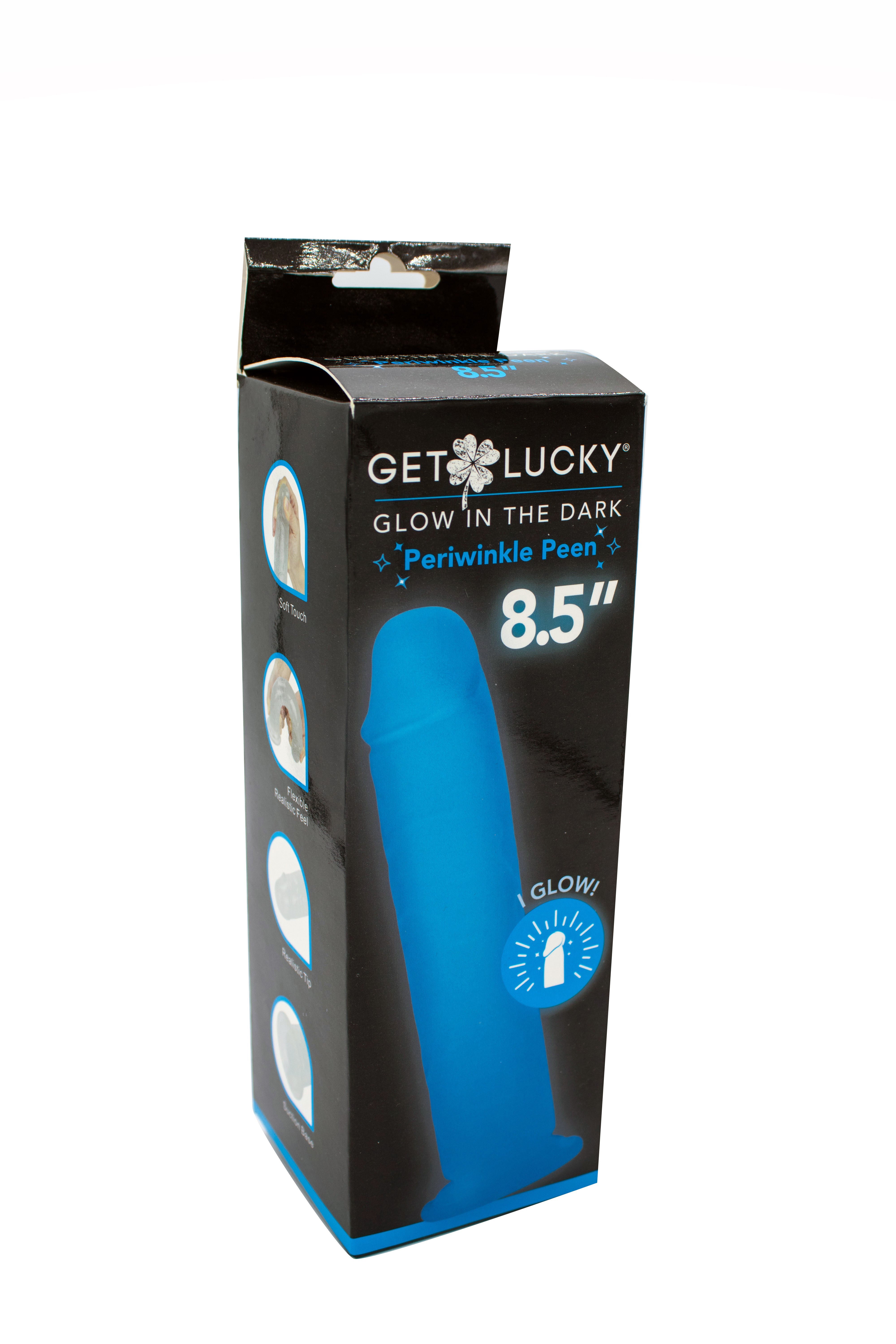 Glow In The Dark Periwinkle Dildo 8.5 Inch – Body Safe Flexible Dildo > Dildos > Realistic Dildos Main image
