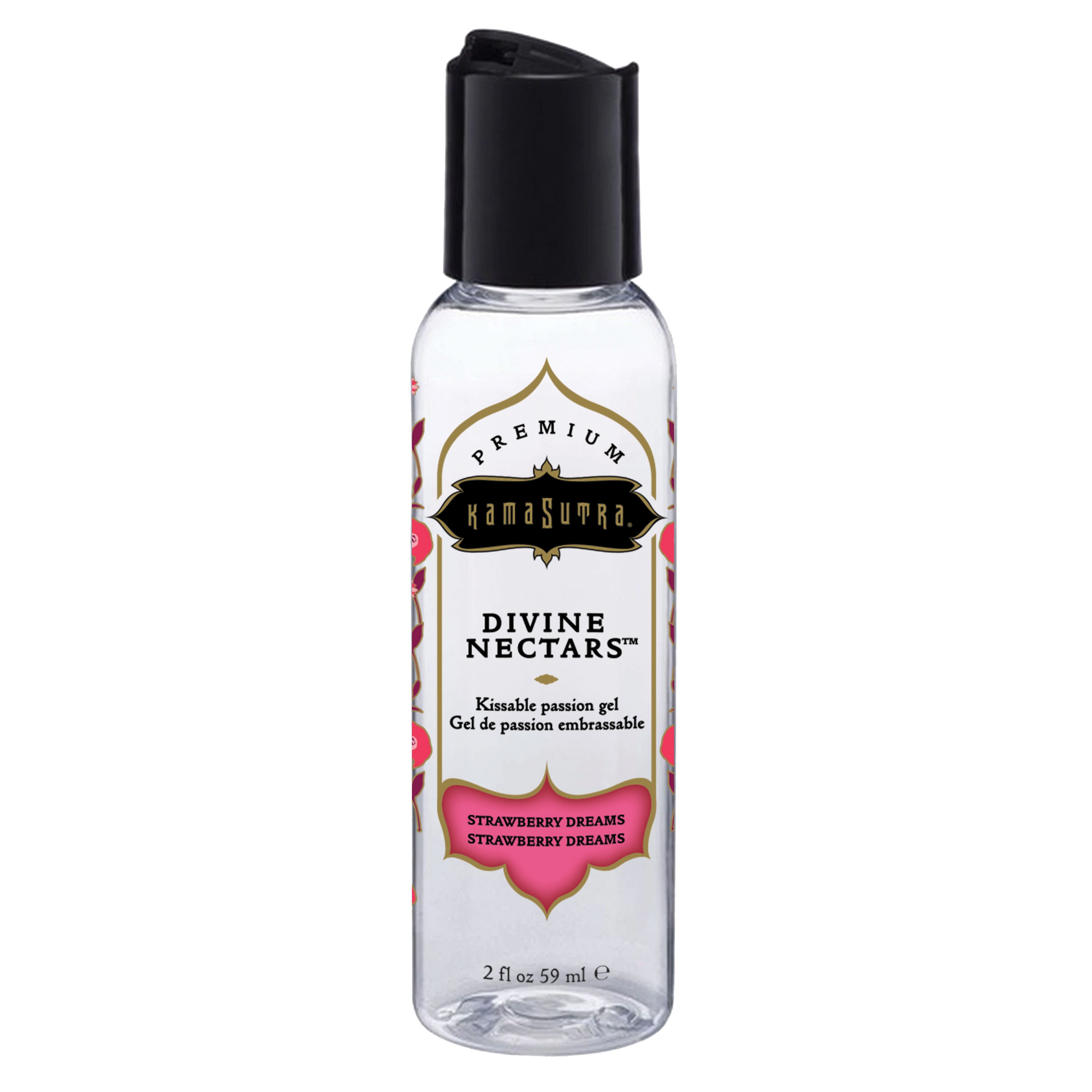 Divine Nectars Strawberry Flavored Body Glide Water-Based 2oz Secondary image