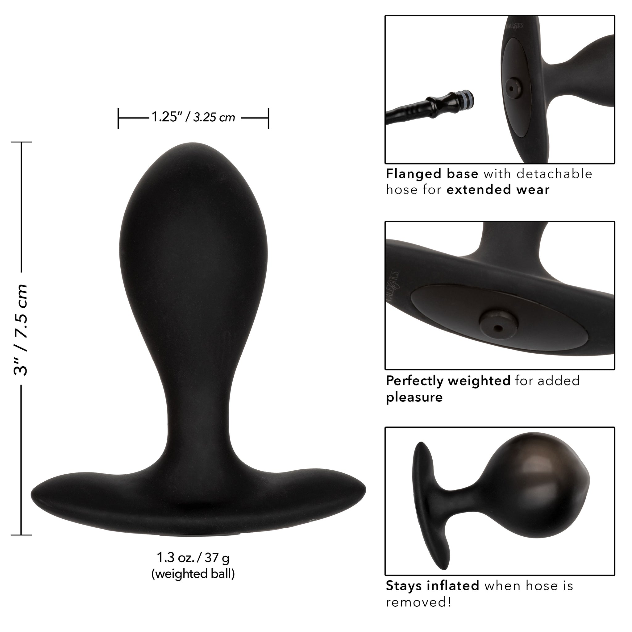 Colt Weighted Pumper Plug – Inflatable Silicone Probe 3 Inch Anal Plug > Anal Range > Tunnel and Stretchers
