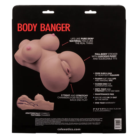 Stroke It Body Banger Male Masturbator Real Flesh Brown Default Title Strokers - Manual