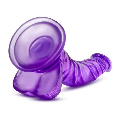 B Yours Sweet and Hard Pink Dong with Suction Cup Base Purple DONGS