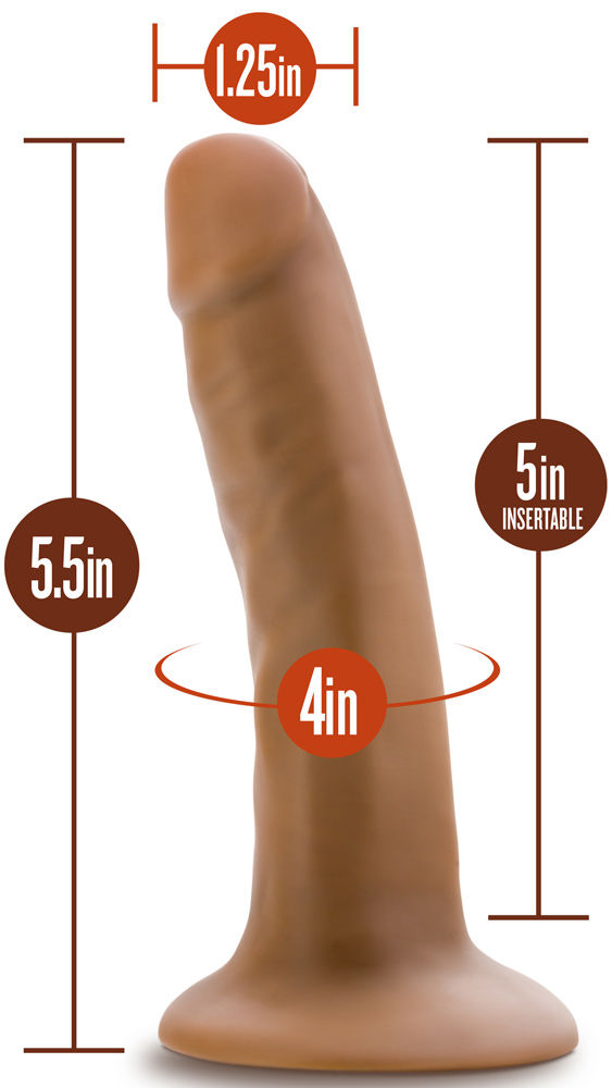 Dr. Skin Dr. Lucas (Mocha) – 5 Inch Silicone Dong With Suction Cup > Dildos > Realistic Dildos