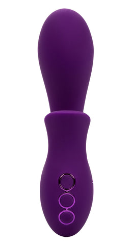 California Dreaming Huntington Beach Heartbreaker Purple Silicone Rechargeable Massager with Dual Motors and 10 Suction Functions STIMULATORS