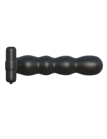 Fantasy C-Ringz Posable Partner – Double Penetrator Silicone Toy Black > Dildos > Strap On Dildos