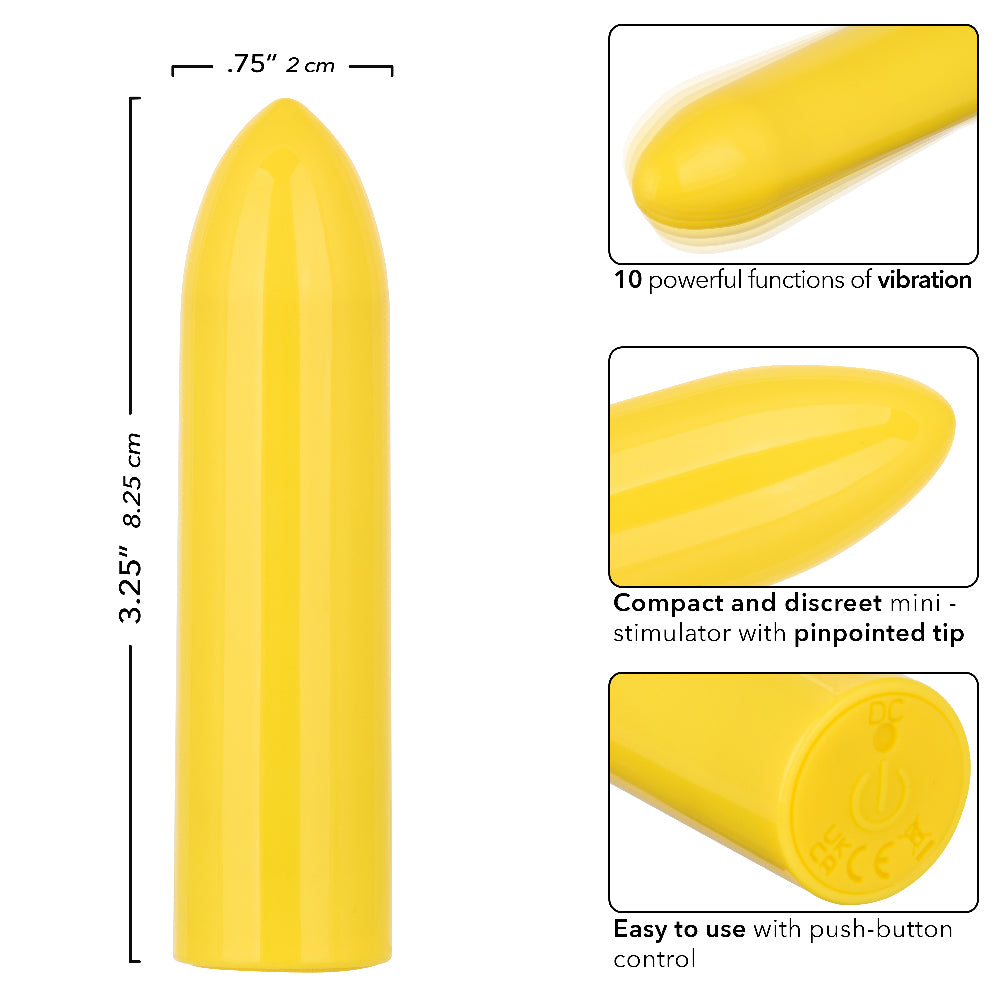 Turbo Buzz Classic Blue Bullet Vibrator Waterproof Rechargeable BULLETS