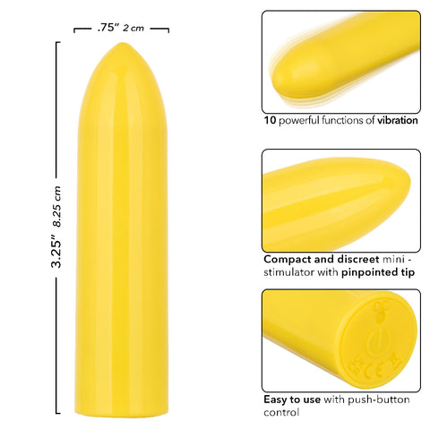 Turbo Buzz Classic Blue Bullet Vibrator Waterproof Rechargeable BULLETS